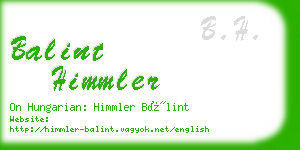 balint himmler business card